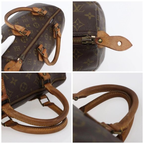 LOUIS VUITTON Monogram Speedy 30 Hand Bag M41526 LV Auth 145914 - Picture 16 of 16